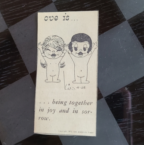 Estate Other - NewsPaper Clipping Love is